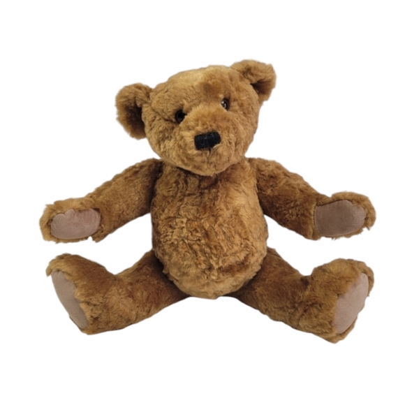 Vintage Smithsonian Institute Plush Jointed Teddy Bear Brown/Tan 16" - Picture 2 of 16